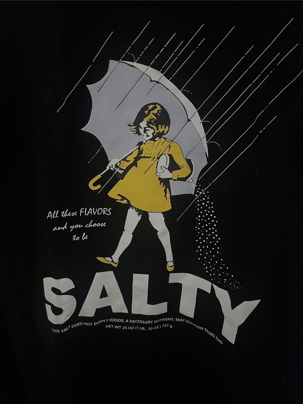 NWOT Salty Graphic Tee - Black - Picture 3 of 3